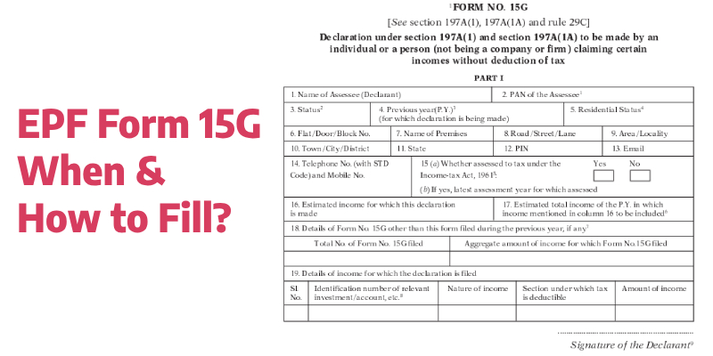 What is Form 15G